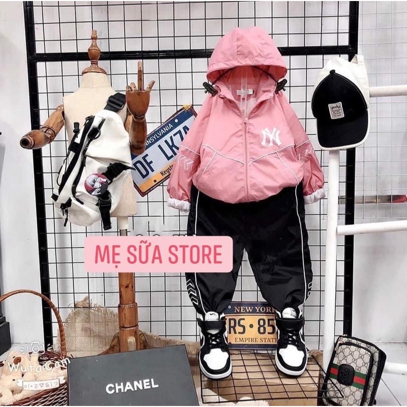 bộ gió thể thao Size đại cho bé gái, bé trai 15-32kg