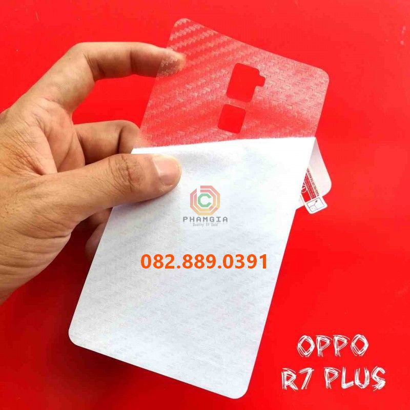 Miếng dán mặt lưng skin carbon Oppo R7/ R7 Lite/ R7s/ R7 Plus/ R17 Pro