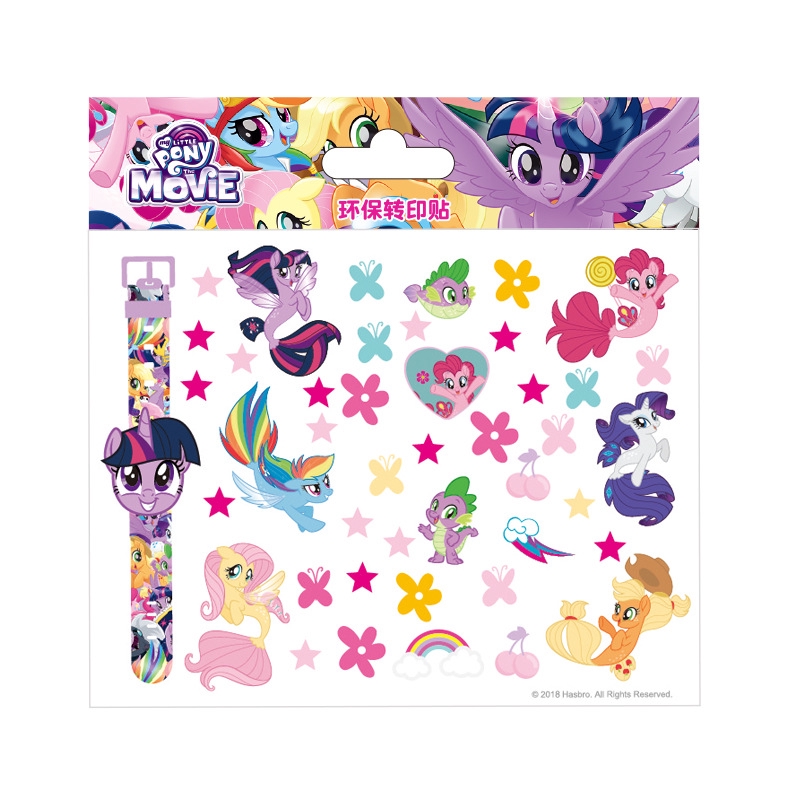 Miếng dán hình xăm hình My Little Pony Mickey Sophia hoạt hình an toàn không độc hại chống thấm nước dành cho trẻ em