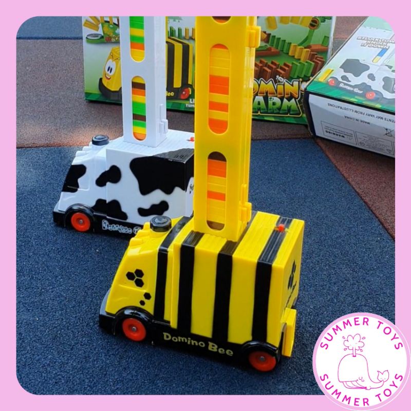 Xe đồ chơi cho bé trai bé gái xe domino tự động