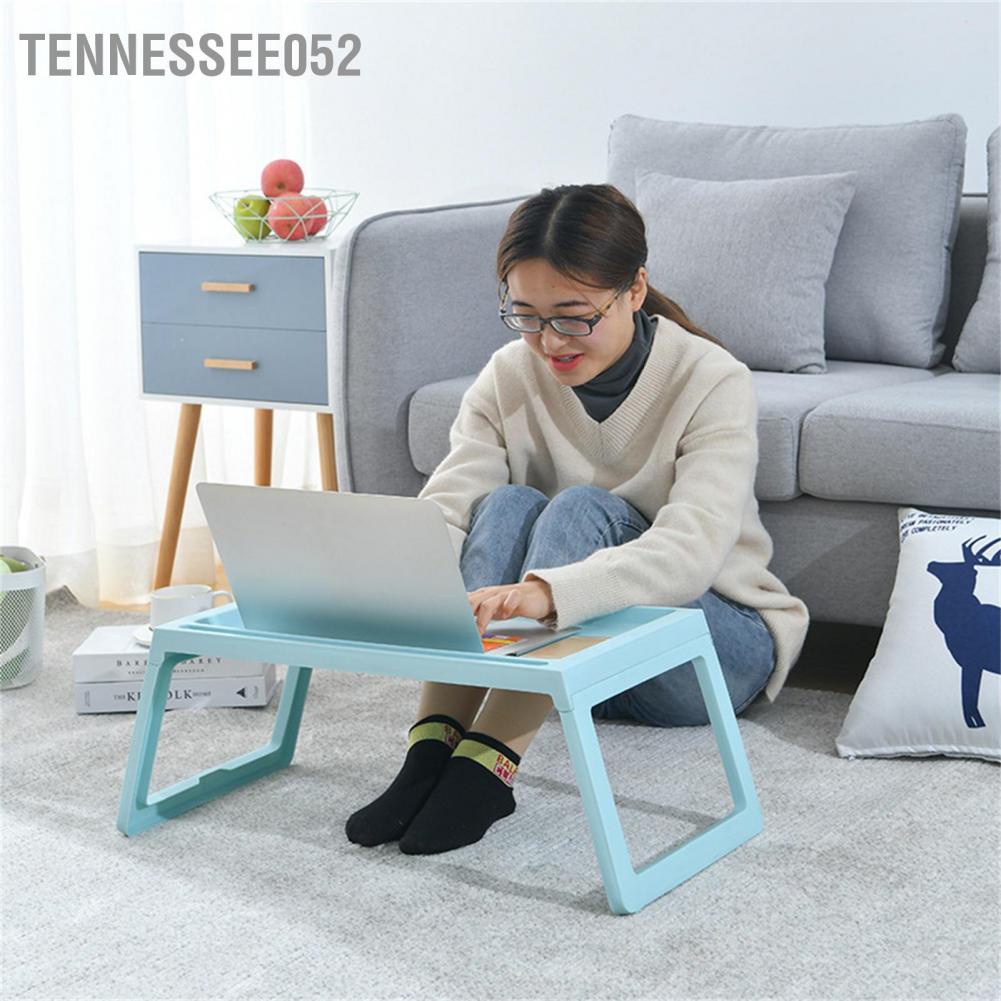 Bàn học/ làm việc trên giường để laptop có khe giữ điện thoại nhỏ gọn nhẹ có thể gấp lại