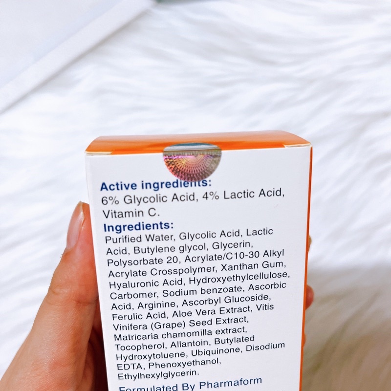 Tinh chất làm sáng và trẻ hóa da, chống lão hóa Pharmaform C-Smoothing Serum 20ml