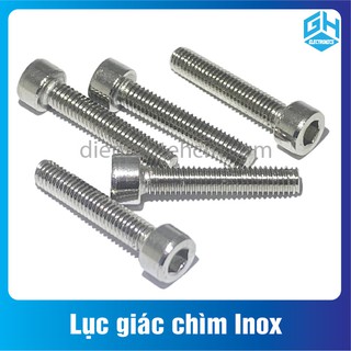 Combo 5 con ốc lục giác chìm inox m3,m4,m5,m6,m8