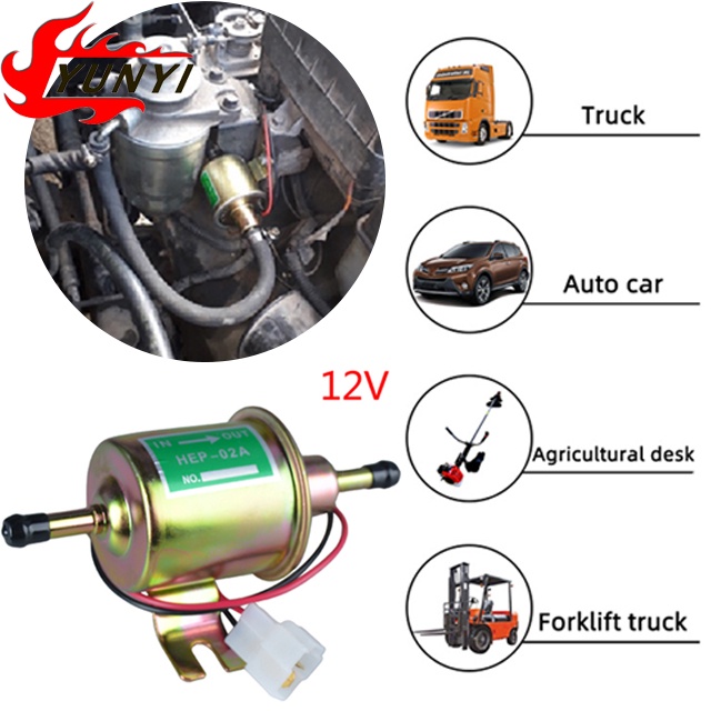 Bơm dầu diesel 12V,cho tô xe hơi xe máy, HEP-02A