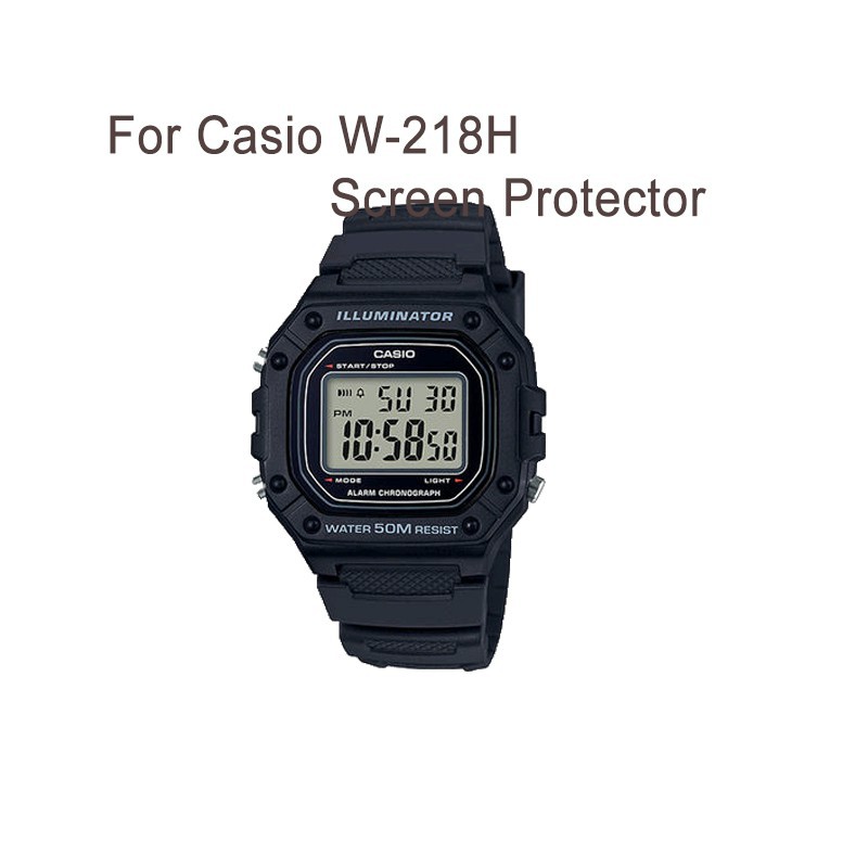 Kính cường lực bảo vệ màn hình cho đồng hồ Casio W-218H W-218H-1Avdf W218H W-218H-1