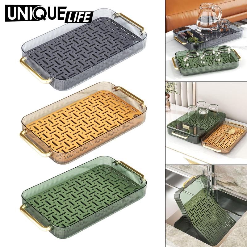 Khay Thoát Nước Có Tay Cầm Chống Trượt Tiện Dụng Cho Phòng Khách / Bàn Tiệc Yoyoyo01