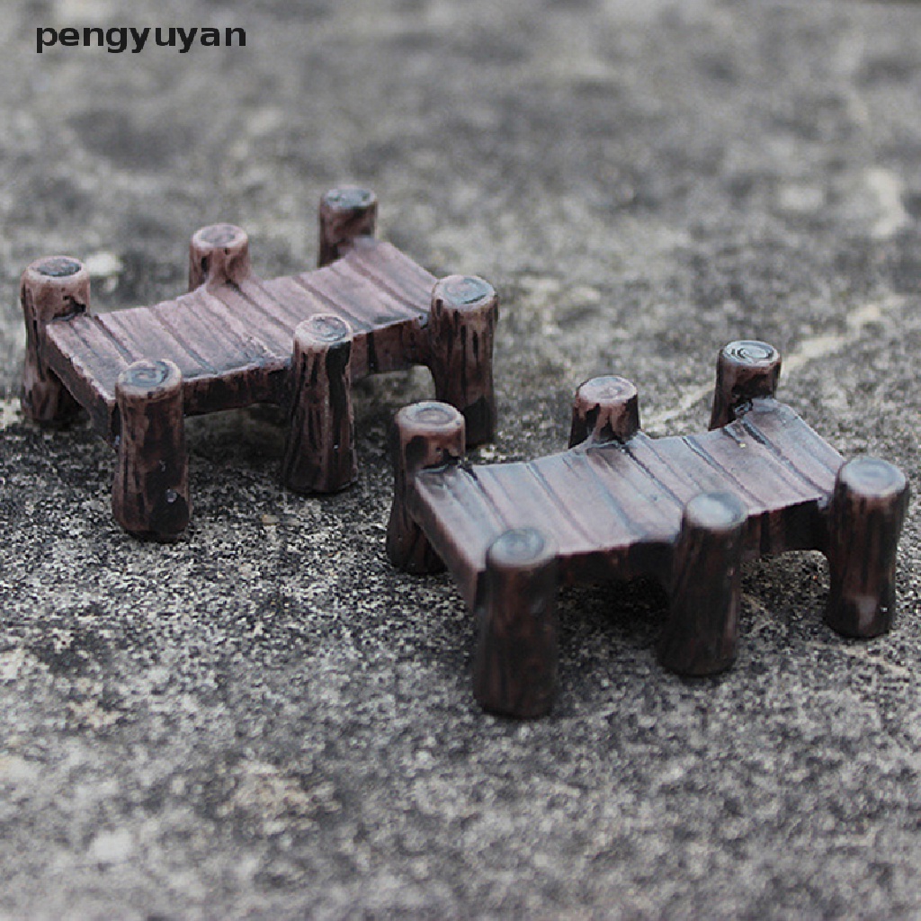 [pengyuyan] Mô Hình Cây Cầu Mini Bằng Nhựa Resin Trang Trí Tiểu Cảnh Sân Vườn
