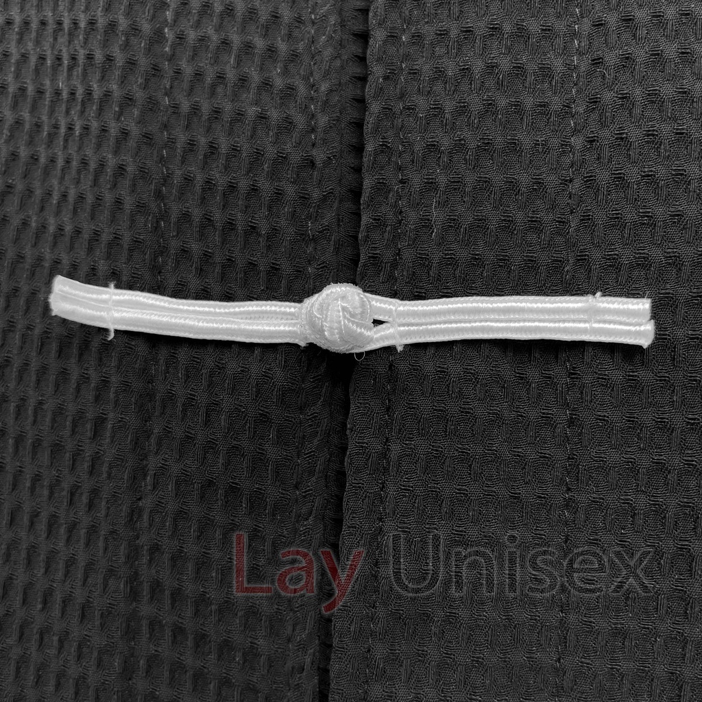 Áo Shanghai Tổ Ong Nút Trắng unisex