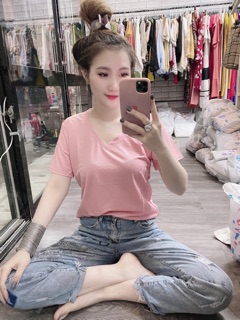 Áo Thun Giấy Cổ Tim HOT HOT
