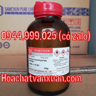 NABH4 SODIUM BOROHYDRIDE NATRI BOROHYDRIDE SAMCHUN Hàn Quốc lọ 100g CAS 16940-66-2