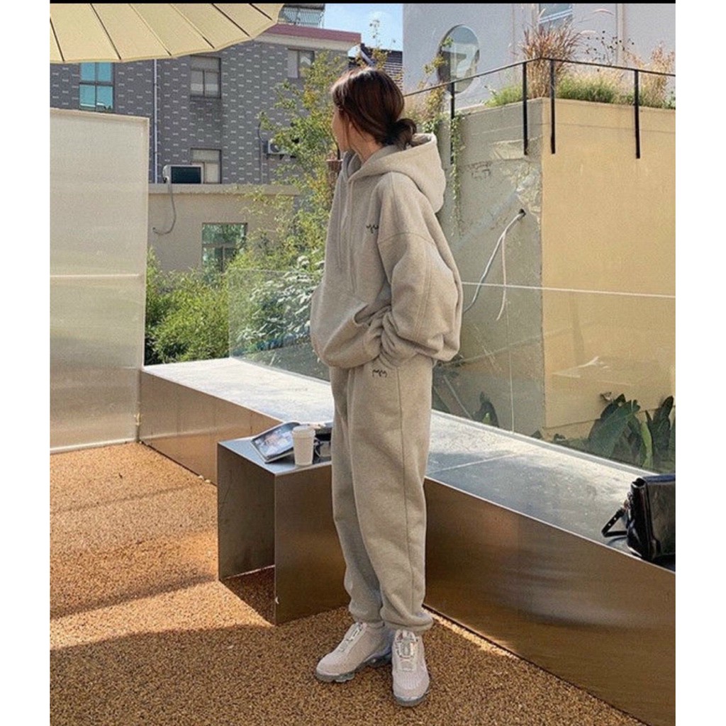 Set áo hoodie và quần, áo hoodie nữ form rộng có mũ Xinh xắn Chất thun dày dặn mặc bao ấm hàng cao cấp Tây Thi Shop | BigBuy360 - bigbuy360.vn