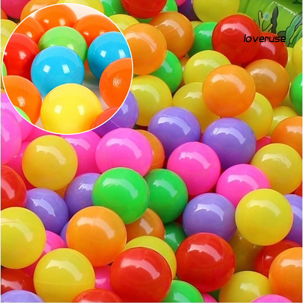 Set 50 Bóng Đồ Chơi Bằng Nhựa Mềm Nhiều Màu Sắc Vui Nhộn Cho Bé