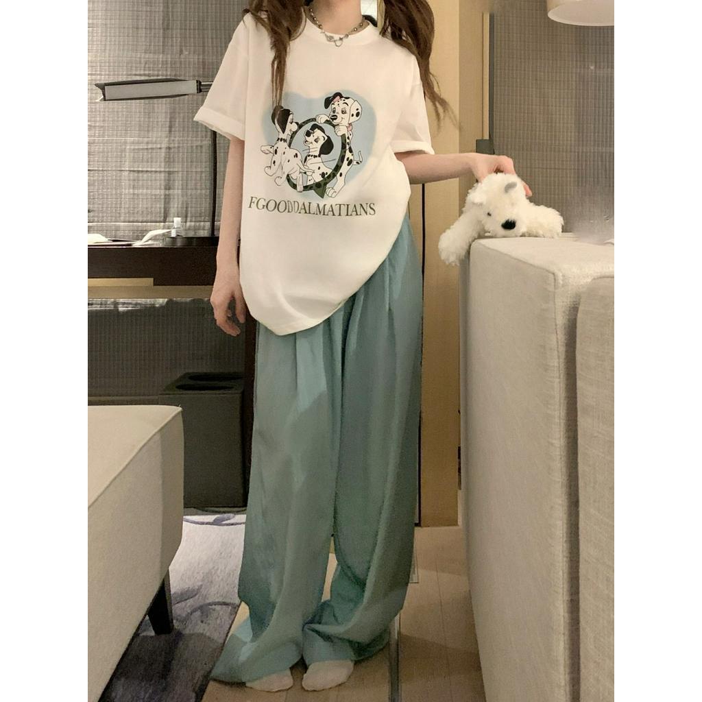 Bộ ÁO Thun + QuầN LụA ChốNg NắNg 63580 Dễ Thương Cho Thú