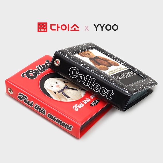 DAISO Collect Book Sách sưu tập 1P  màu đen/hồng dễ thương cho bé