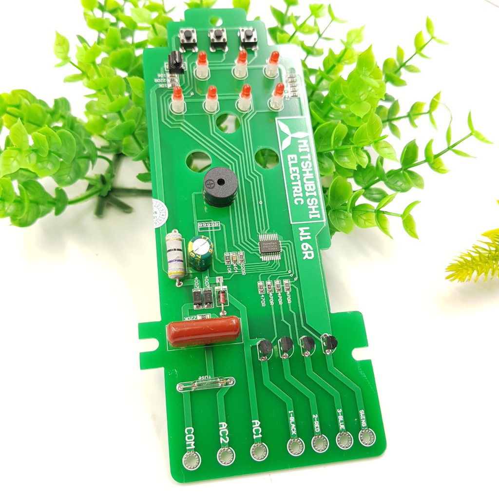 Bo Mạch Quạt Treo Tường MITSUBISHI W16-R W16RT Điều Khiển Từ Xa Nhận Khiển Zin