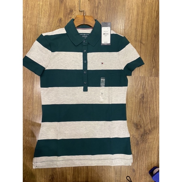 Áo phông POLO nữ có cổ, gài khuy TOMMY HILFIGER USA