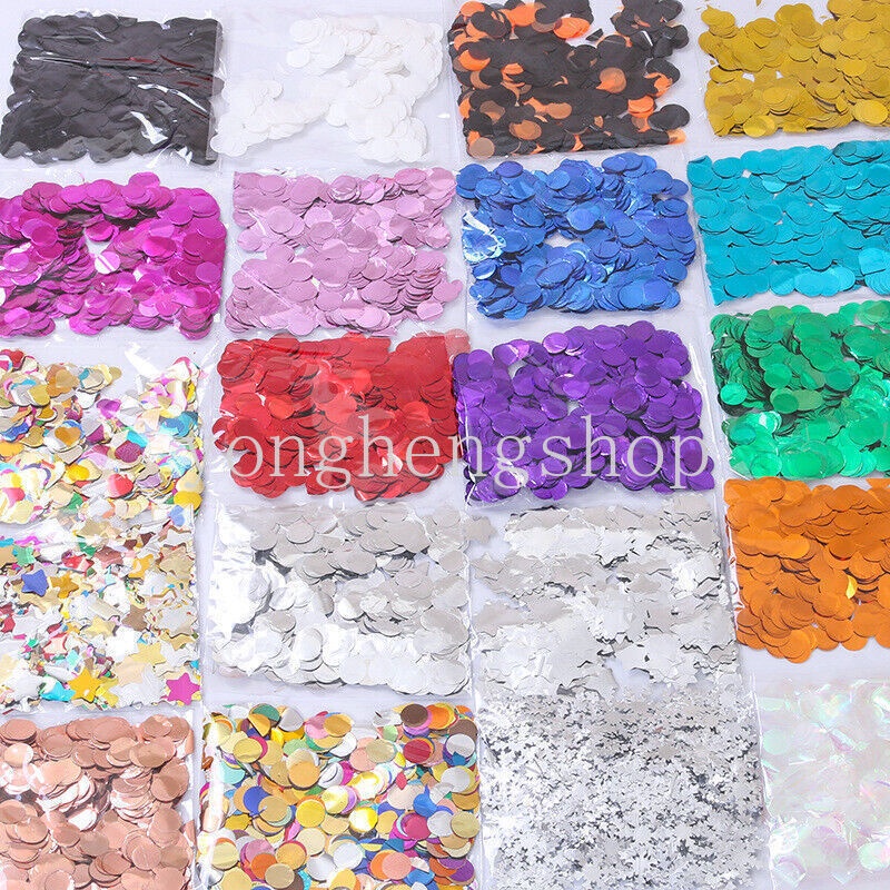Túi 20g Hạt Kim Sa Tròn 1.5cm Nhiều Màu Trang Trí Bong Bóng