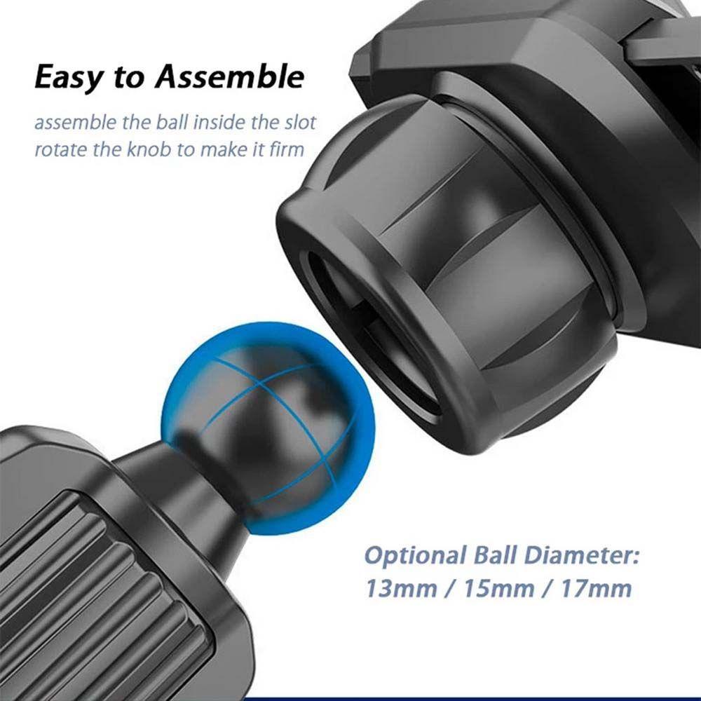 DARNELL Giá Đỡ Điện Thoại Hình Nơ 17mm Kẹp Điều Hòa Xe Hơi