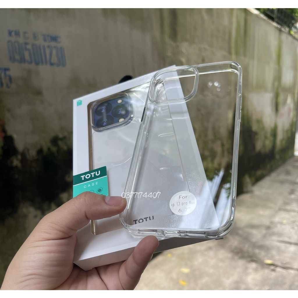 Ốp lưng TOTU trong cứng viền dẻo cho IPhone 14 Pro 13 Pro Max , 12 Pro Max , 11 chính hãng TOTU chống ố vàng , chống sốc