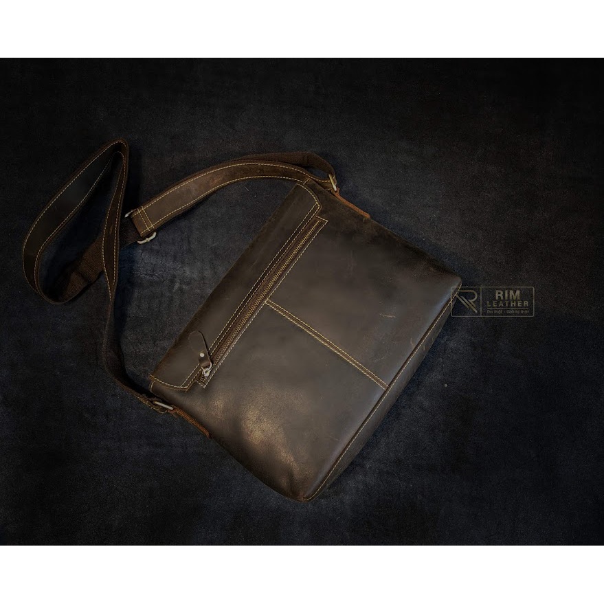 MESSENGERBAG Da bò sáp, cực đẹp và bền bỉ.