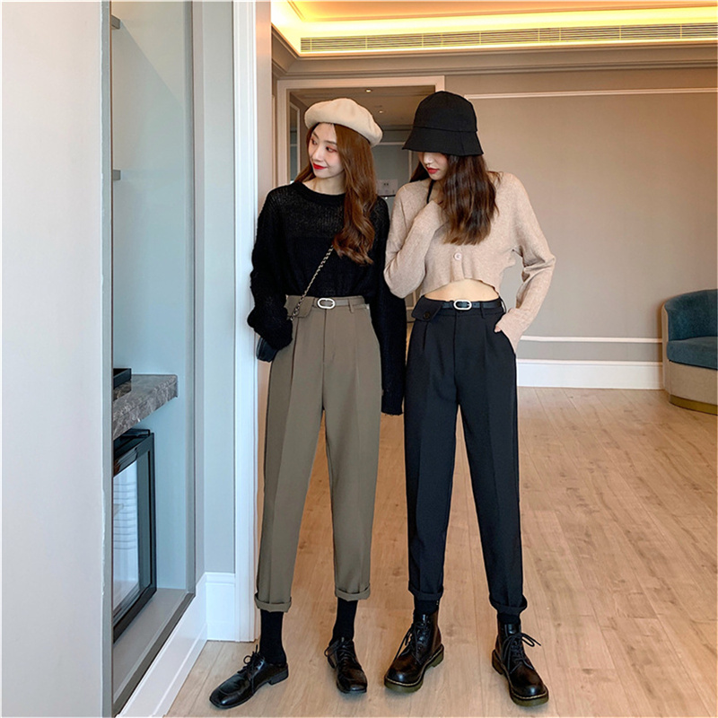 Quần Dài Lưng Cao Ống Đứng Thời Trang Thanh Lịch Cho Nữ | BigBuy360 - bigbuy360.vn