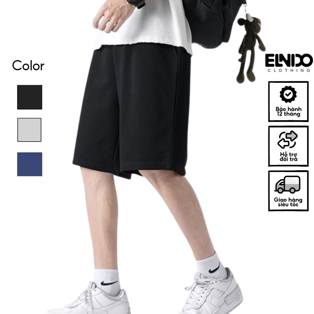 Quần short nam ELNIDO chất vải gió thoáng mát thông thoáng thời trang ED010