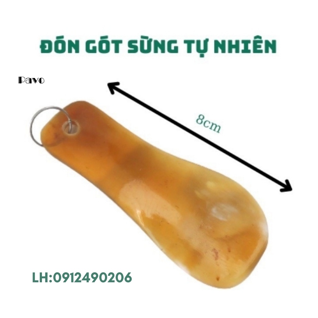 Đón gót giày bằng sừng cao cấp kèm móc treo chìa khóa