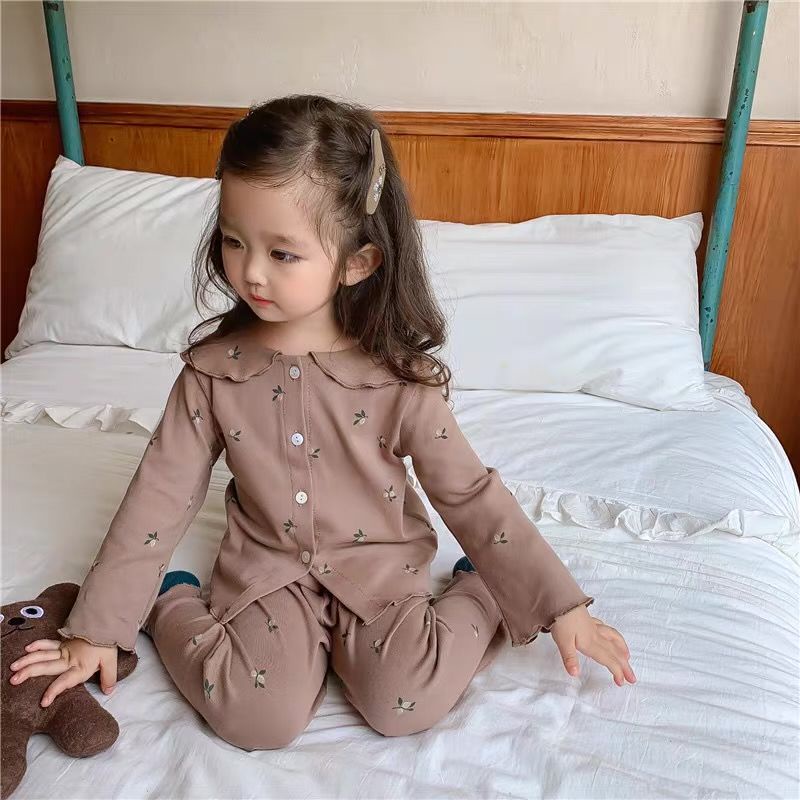 Bộ đồ ngủ thiết kế mới thời trang mùa xuân thu dành cho bé gái