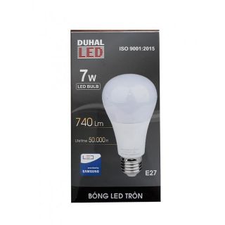 Bóng led tròn Duhal SBNL577 công suất 7W/ánh sáng trắng