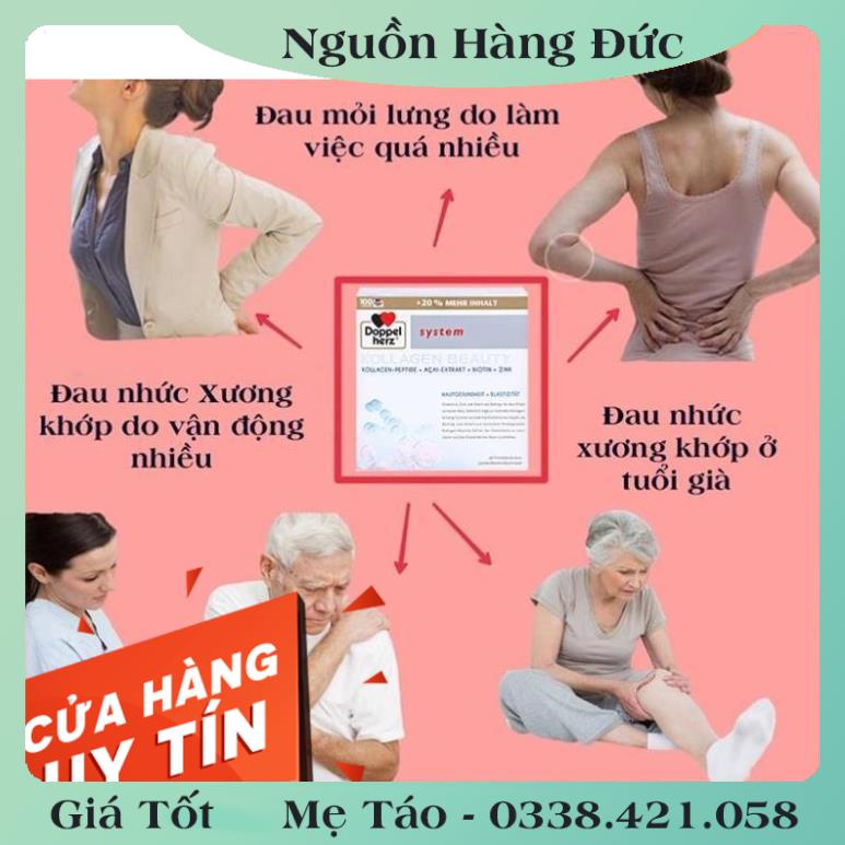 Collagen Thủy Phân Doppelherz Kollagen 11000 Plus Đức 30 x 25 ml -Date mới nhất Nội địa Đức Đủ Bill