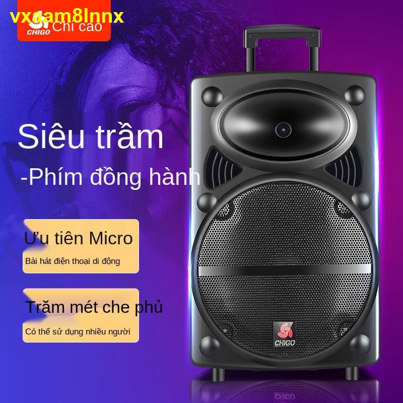 Chigo Square Dance Loa kéo âm thanh Bluetooth ngoài trời lượng lớn siêu trầm Công suất Home K Bài hát ảnh hưởng