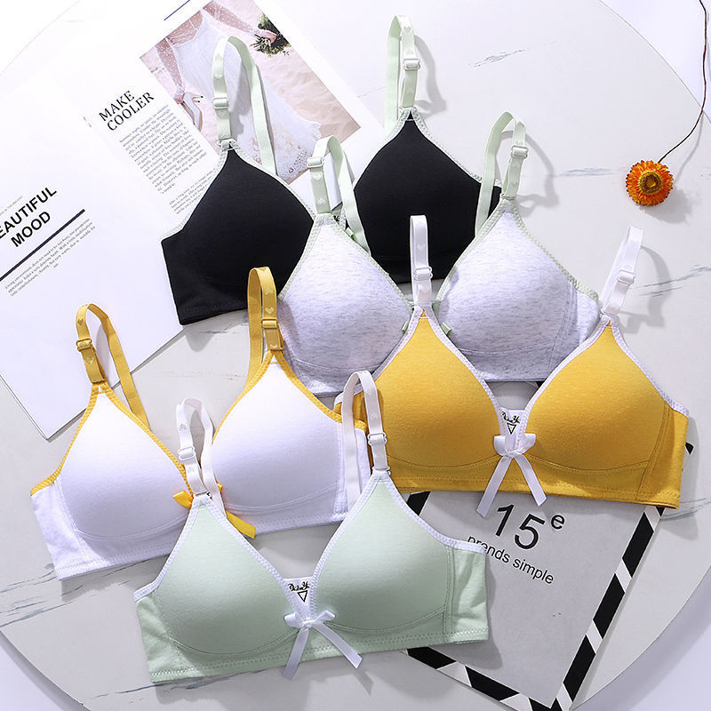 Áo lót Cotton không gọng nâng ngực kiểu Nhật Bản dễ thương cho nữ