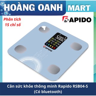 Cân sức khỏe thông minh Rapido RSB04-S phân tích 15 chỉ số