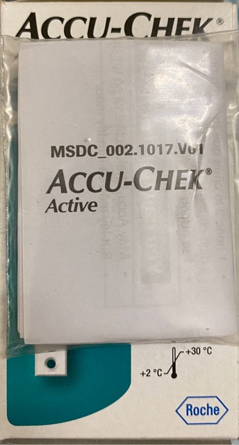 ✅ ACCU CHEK ACTIVE 25 que hoặc 50 que - Que thử đường huyết chính hãng Accu-chek Active