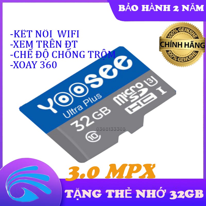 (Trợ giá) Camera IP YooSee 360 Tiếng Việt Và Thẻ Nhớ 32Gb Yoosee Chuyên Dụng | BigBuy360 - bigbuy360.vn