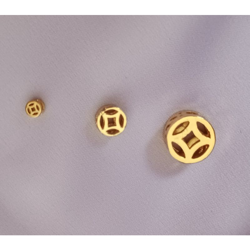 Charm kim ti.ền tài lộc may mắn 3 size 4li 6li 10li mic vòng