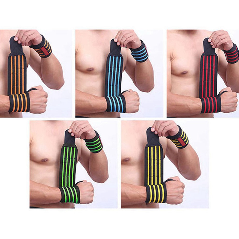 Đôi Băng Quấn Cổ Tay tập Gym, Đai Dây Quấn Bảo Vệ Khớp Cổ Tay Hỗ Trợ Nâng Tạ Thể Hình (2 chiếc)
