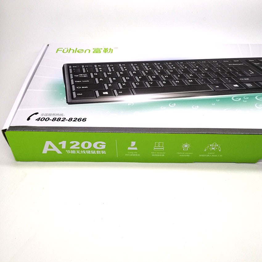 Bộ Bàn Phím Và Chuột FuhLen Không Dây A120G-Vỏ hộp mới  -dc220