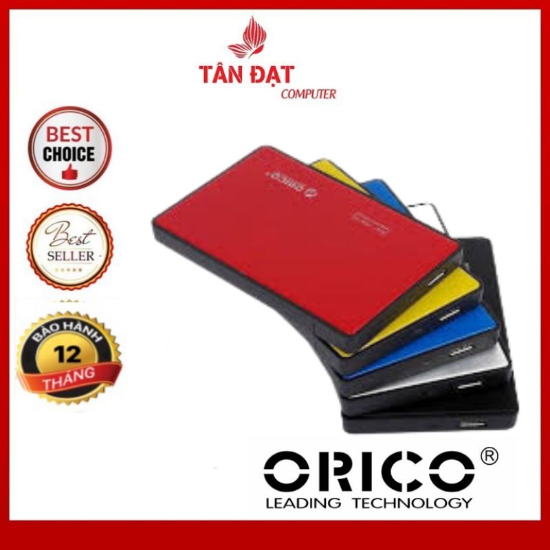 (Siêu Rẻ ) Hộp Đựng Ổ Cứng Di Động HDD Box 2.5 ORICO 2588US3 --Chính Hãng  Mới 2021(Dùng cho cả SSD/HDD)