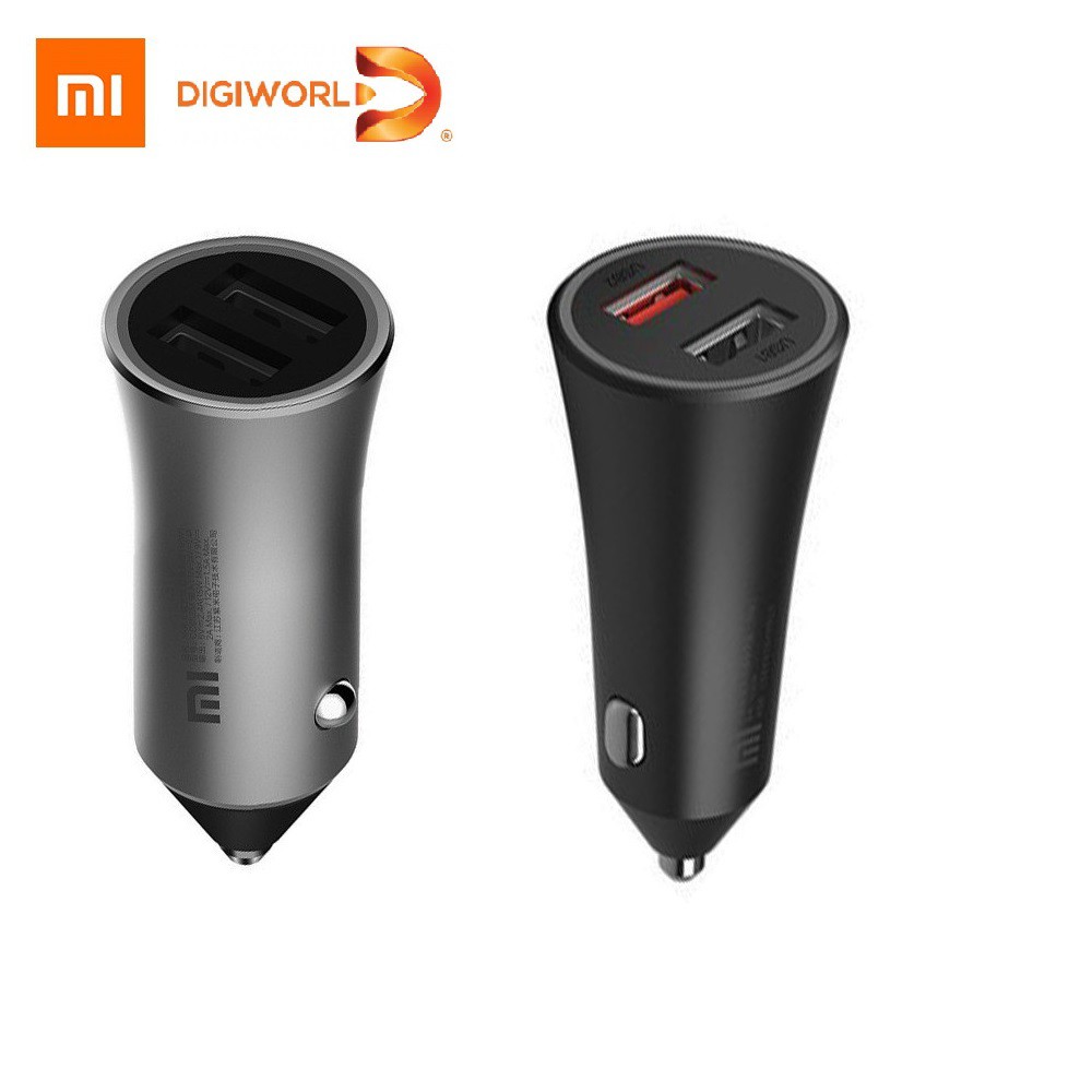 Sạc Oto Nhanh 2 cổng USB 37W Xiaomi GDS4147GL- Tẩu sạc xe hơi nhanh 18w Xiaomi 2 USB GDS4104GL - Minh Tín Shop