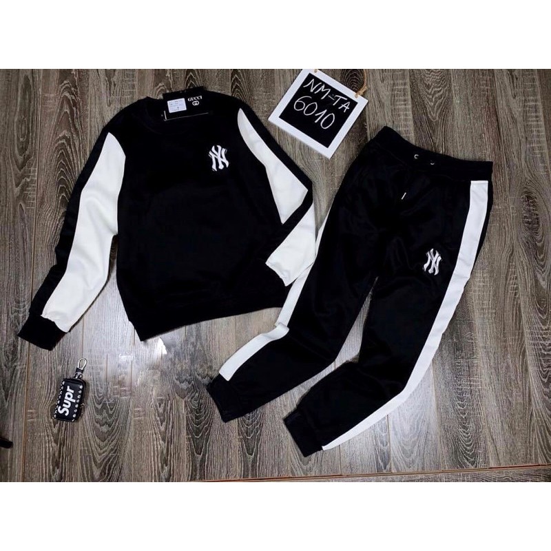 Đồ bộ nam, bộ nỉ nam, bộ dài tay thu đông NY giáp lăng