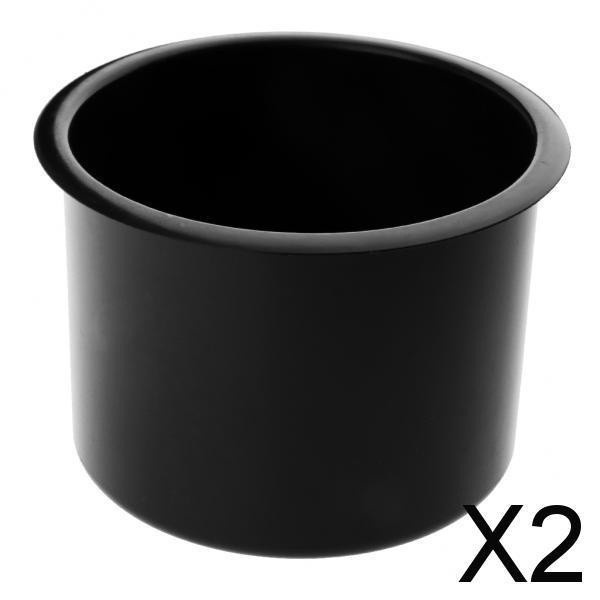 Set 12 / 2 Khay Đựng Ly Nước Bằng Nhựa Màu Đen Cho Tàu Thuyền / Xe Hơi / Xe Tải / Tàu Thuyền