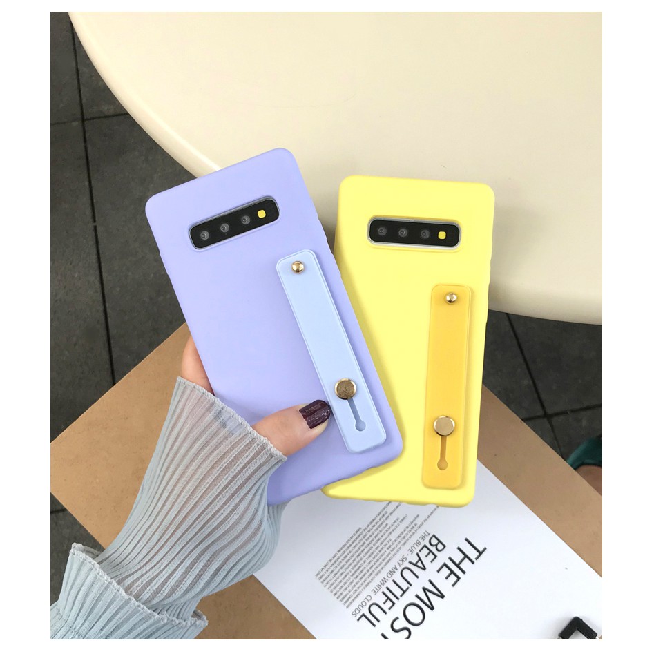 Ốp silicon dẻo kèm dây xỏ tay samsung galaxy Note 10 / S10 / S10 Plus / Note 9 / Note 8 / S9 Plus