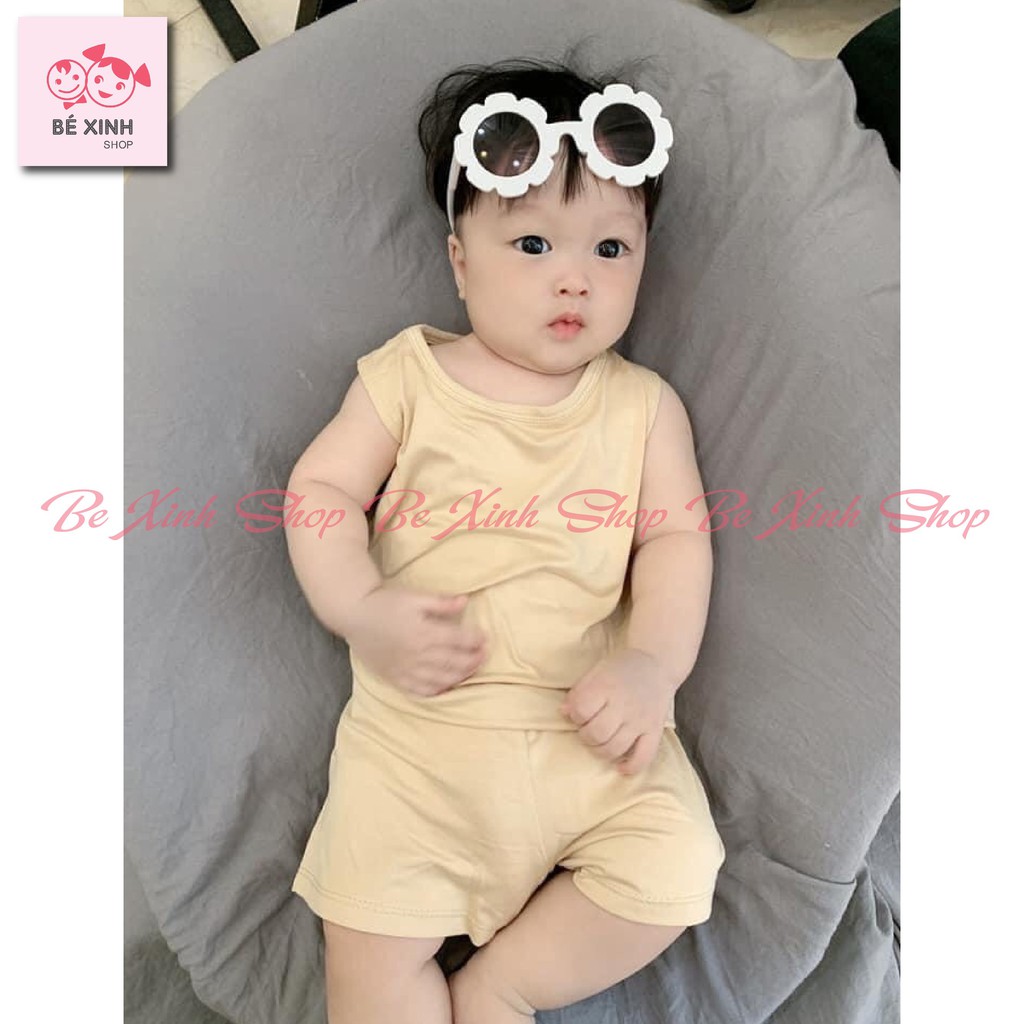 COMBO 3 Bộ áo ba lỗ sát nách cho bé trai bé gái Minky Mom [Bán chạy] Đồ Minky Mom bộ thun BA 3 LỖ TRƠN cho bé trai gái