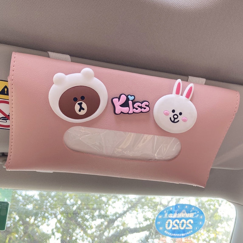 Hộp Đựng Khăn Giấy Hình Chuột Mickey Dễ Thương Dùng Trang Trí Nội Thất Xe Hơi