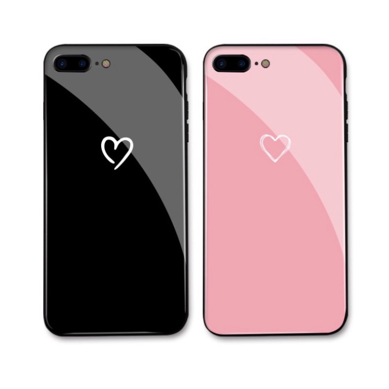 Ốp lưng iphone 6, 7, 8 Plus, X, XS, XR, XSMAX, 11, 11PRO, 11 PROMAX, 12, 13 PROMAX TRÁI TÍM ĐẸP BẰNG KÍNH PKVN