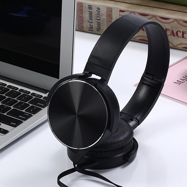 Tai Nghe Chụp Tai Có Dây ,loại tốt, giá rẻ, Tai nghe headphone máy tính, điện thoại chân tròn