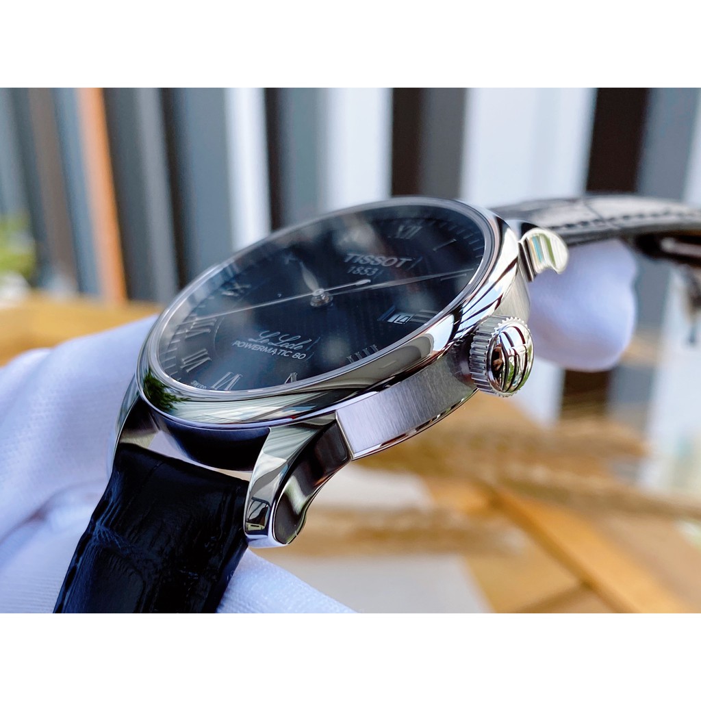 Đồng hồ nam chính hãng Tissot Le Locle Powermatic 80T006.407.16.053.00 - Máy cơ tự động - Kính Sapphire