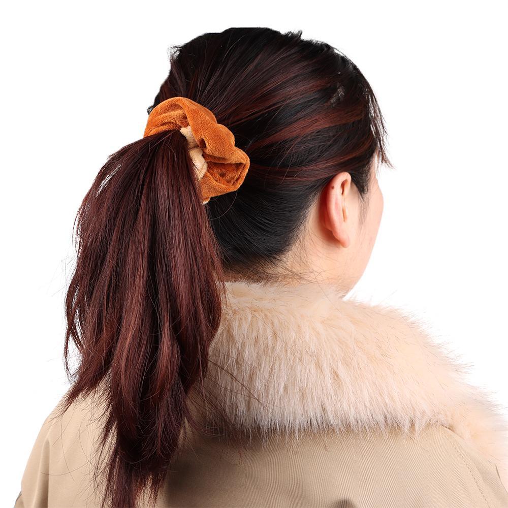 Dây Cột Tóc Scrunchies Chất Nhung Mềm Màu Sắc Ngọt Ngào Xinh Xắn