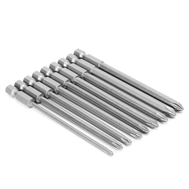Bộ 9 Ốc Vít Lục Giác 1 / 4 '' 100mm S2 PH1 PH2 Chuyên Dụng